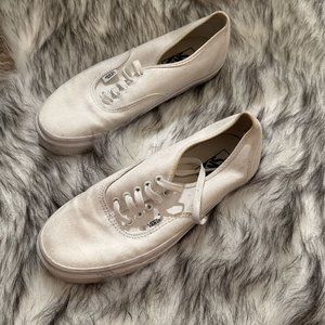 Womens White Vans Sneakers